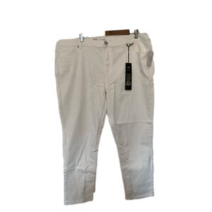 Diane Gilman‎ 22WP Cottagecore BOHO Spring Up-Lifter Ivory Skinny Jeans Neutral